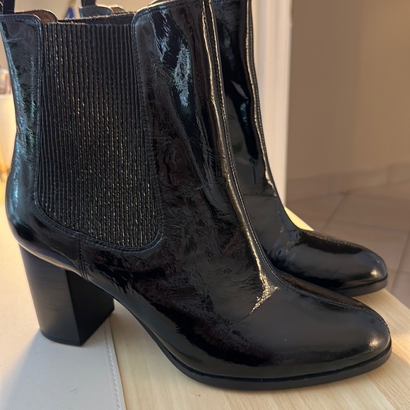 NWOB. Patent Leather Other Stories Booties - Picture 1 of 7